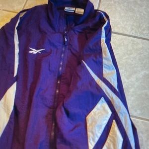 Reebok Purple and White jogging suits Set.Large